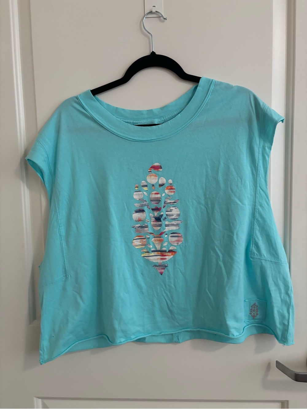 Free People Movement Inspire Muscle Tee, Tank Top, FP Movement Graphic Logo Blue